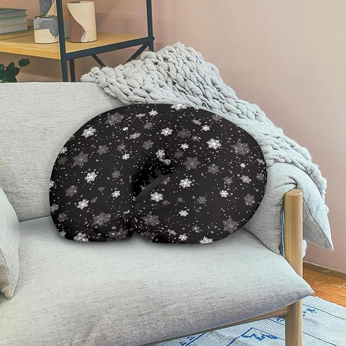 Nursing Pillow Cover for Baby Girl, Soft Breastfeeding Pillow Slipcover, Newborn Feeding Pillow Covers, Galaxy Axolotl