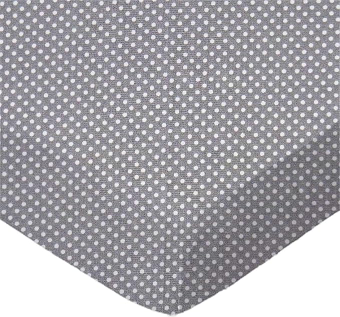 SheetWorld Baby Fitted Bassinet Sheet 15 x 33 inches, 100% Cotton Woven Sheet, Unisex Boy Girl, Pindots Gray, Made in USA