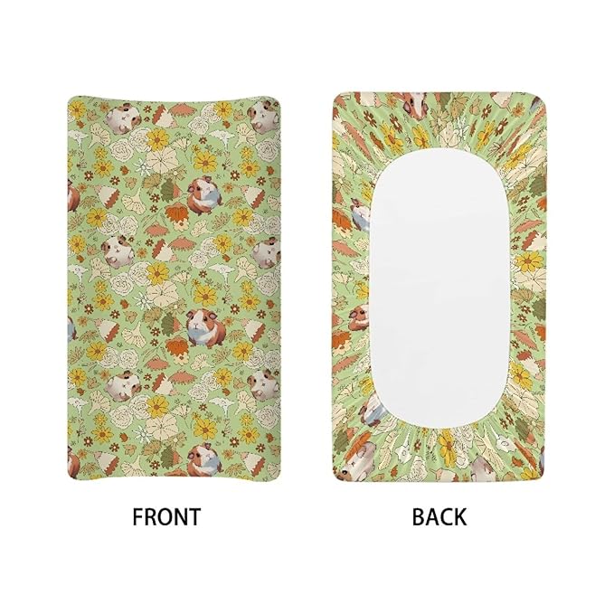 Hamster Changing Pad Cover for Baby Girls Boys Cute Change Table Covers Diaper Changing Mat Sheets Cover Soft Breathable