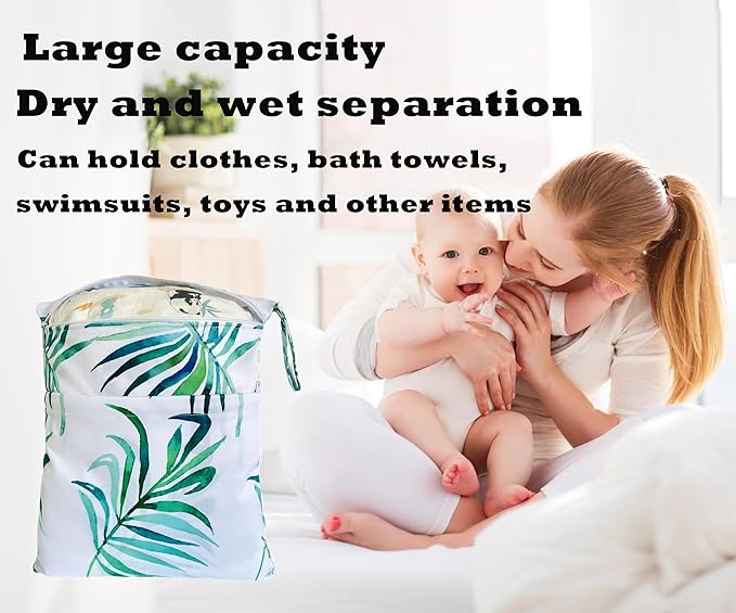 TRASUN Wet bag (Holiday Style, 2 pack, Leaf 5)