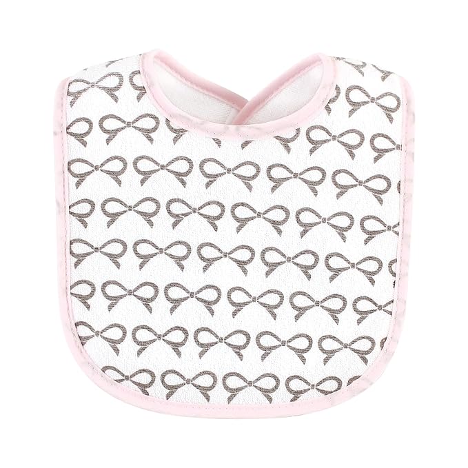 Hudson Baby Unisex Baby Fiber Filled Drooler Bibs 3pk, Heaven Sent Heart Arrow, One Size