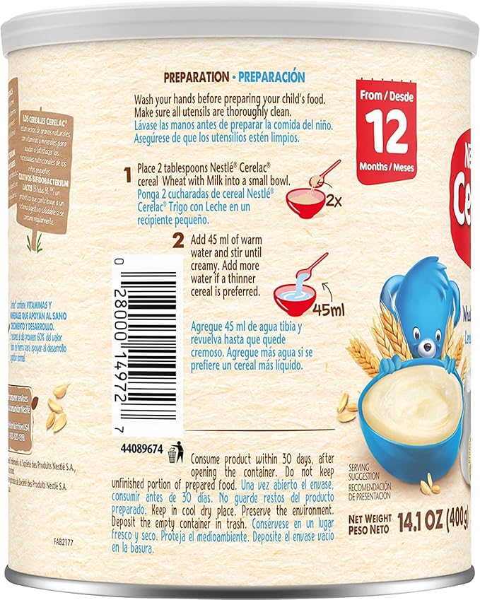 Nestle Nestum Infant Cereal (Wheat and Milk, Pack of 6)