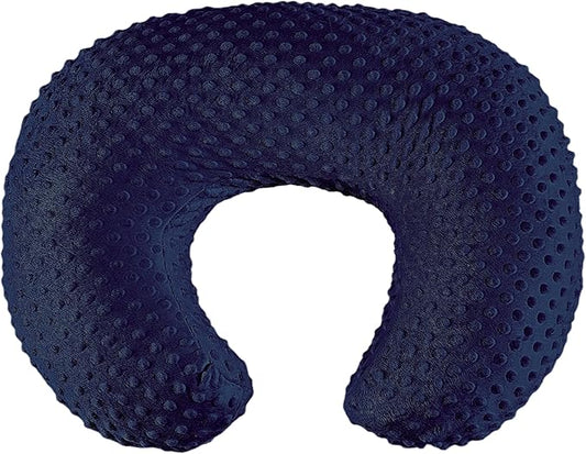 Nursing Pillow for Bottle and Breastfeeding, Ergonomic Comfort Nursing Essentials for Mom and Baby, Feeding Support Pillow with Removable Cover, Easier and Healthier Nursing (Dark Blue)