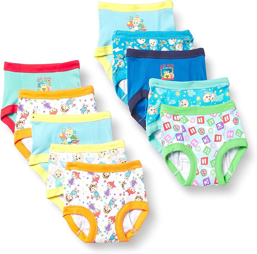 CoComelon unisex-baby Amazon Exclusive Toddler Potty Training Pants With Stickers and Success Tracking Chart
