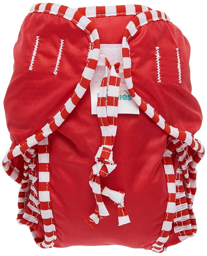 Kushies Baby Unisex Swim Diaper, Red Solid, Small