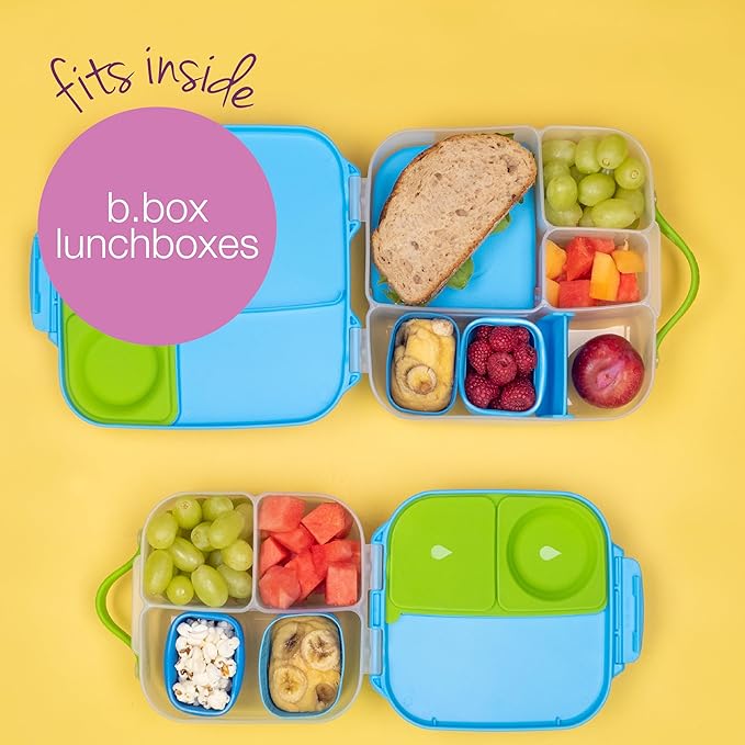 b.box Silicone Snack Cup (2-pack): Divider for Bento Box & Lunch Box, Ideal for Separating & Containing Foods, Dishwasher, Microwave, Oven and Freezer safe (Forest)