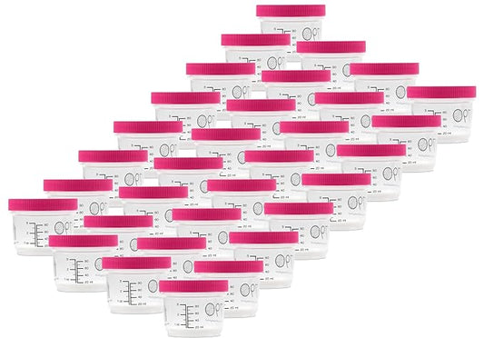 Plastic Baby Food, Pink, 24pk