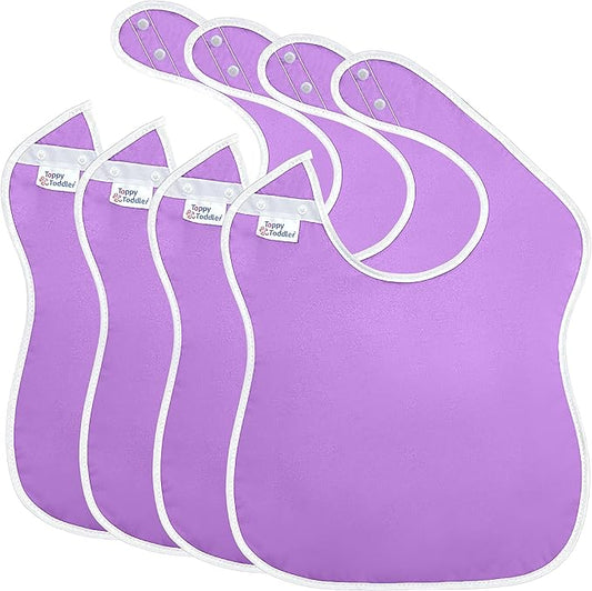 Large Waterproof Baby Bibs for 1-4 years old – Lightweight, Soft & Durable Bibs for Girls and Boys
