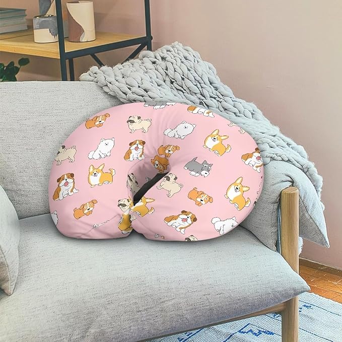 Puppy 1 Feeding Pillow Covers Washable & Breathable Nursing Pillow Slipcovers Breastfeeding Newborn Feeding Cushion Cover Practical Gift, Best Choice for Mom Cover Only