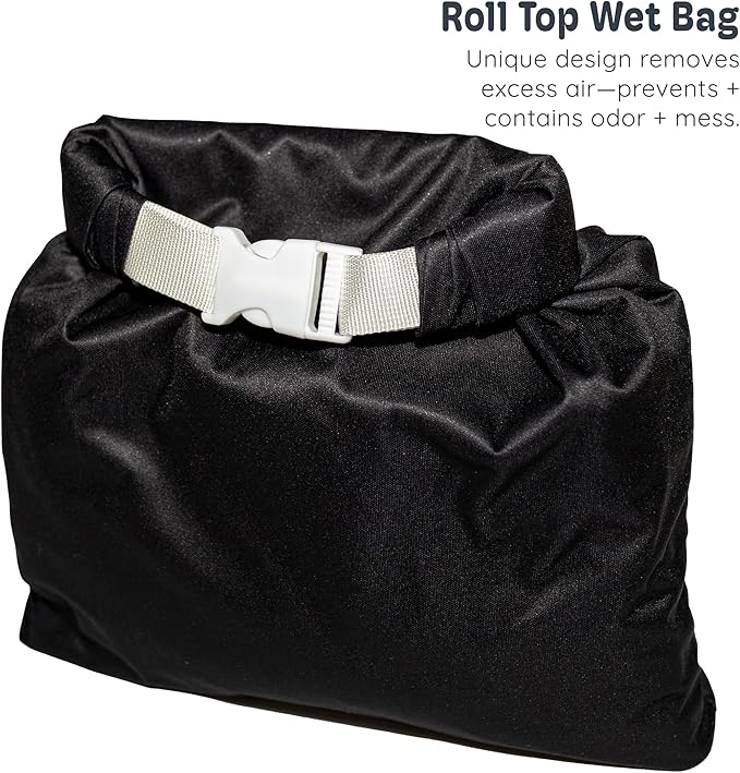 Kinder Cloth Diapers Set of 5 Reusable Baby Diapers Pocket Style Athletic Wicking Jersey, Bamboo Viscose Inserts, Wet Bag, Newborn to Potty Training 7-60lbs, One Size (Midnight)