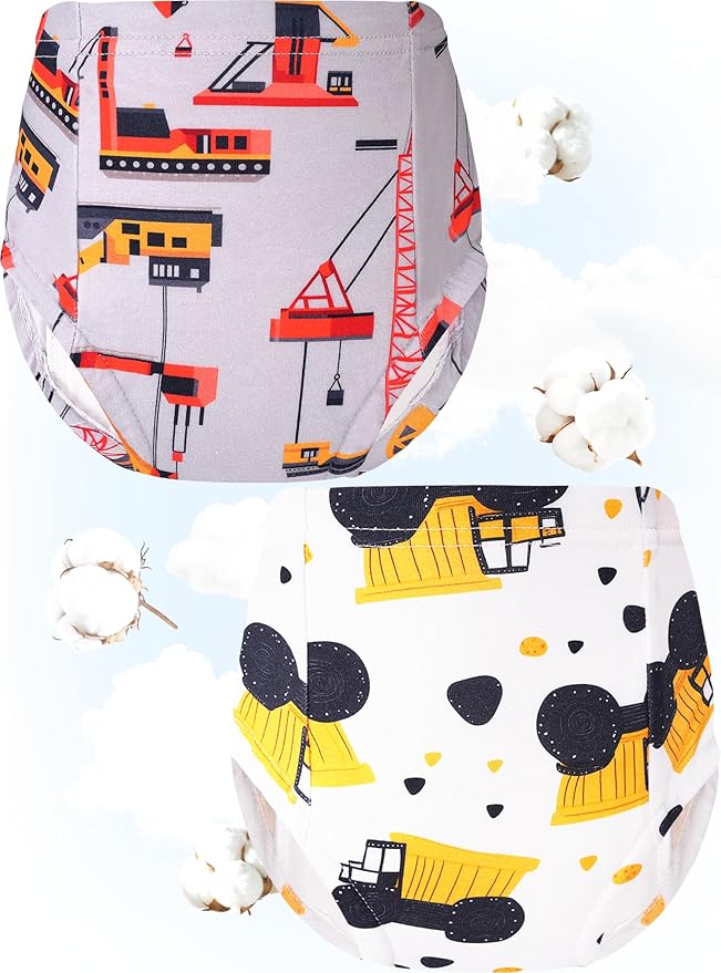 Boys Potty Training Underwear Pee Pants Cotton Absorbent Leak Resistant 4-Pack For Toddler 2t 3t 4t 5t 6 7 8 10