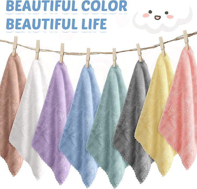 Mixweer 40 Pack Baby Burp Cloths Bulk 20x10 Inch Absorbent Muslin Burp Cloths Microfiber Baby Washcloths for Burp Rags Burping Cloths for Newborn Infant Toddler Bath Essentials(Multicolor)