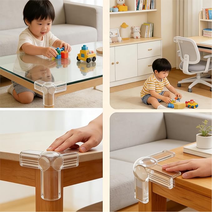 Corner Protector Baby Table Corner Covers Baby Safety Corner Protector Baby Corner Protector Guards Child Proof Corner Guards Edge Protectors for Furniture Baby Proof Corners Coffee