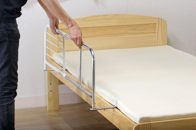 Fuji Boeki BG-831 15571 Slide Bed Guard (Expandable Sides), Width 37.4 x Depth 15.7 x Height 14.0 inches (95 x 40 x 35.5 cm), White
