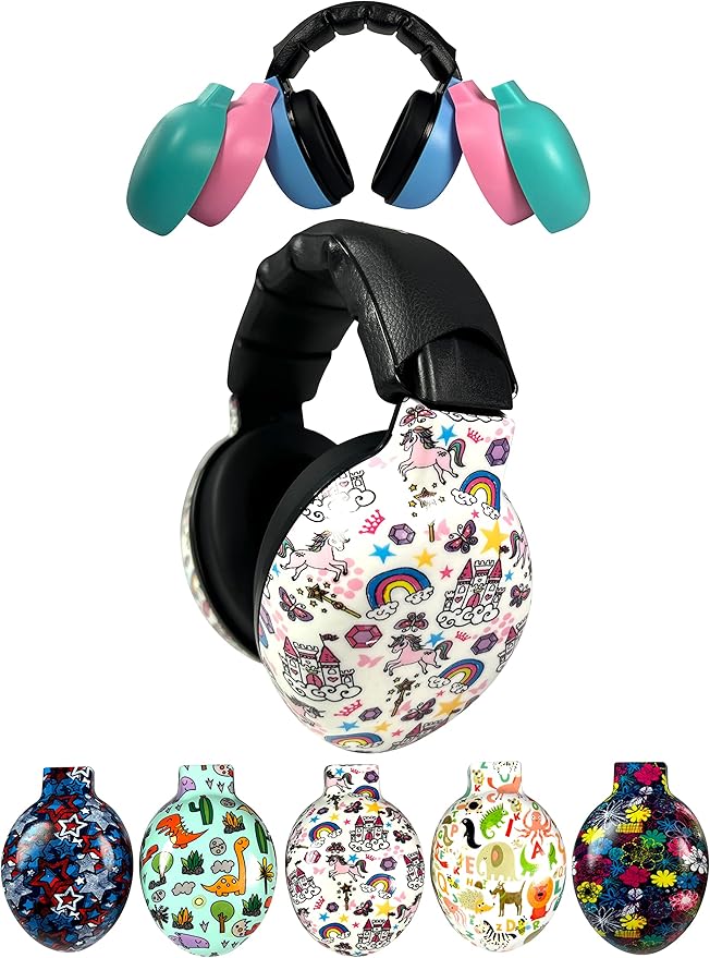 ZIPZ Baby & Toddler Earmuffs - ANSI-Certified Noise Protection, Audiologist-Recommended, Interchangeable Shells (0-4 Yrs)