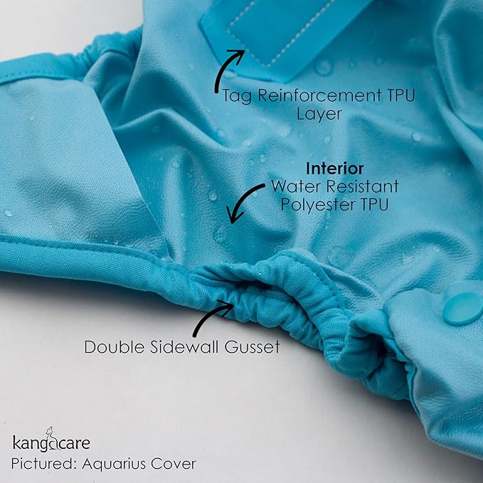 Kanga Care Rumparooz Double Leg Gusset Reusable Cloth Diaper Cover Newborn Snap | Wander 4-15 lbs