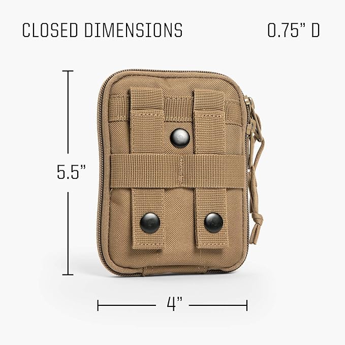 TBG - Dirty Diaper Dump Pouch for Tactical Diaper Bag - Removable & Washable (Coyote Brown)