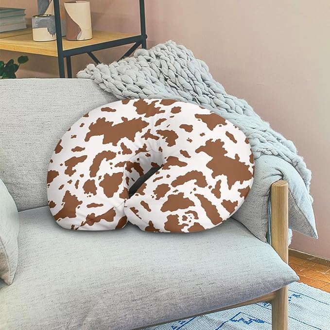 Cowhide Nursing Pillowcase Nursing Pillow Cover Cuddle Pillow Slipcover Detachable Nursing Pillow Protective Cas Baby Feeding Stain Resistant and Scratch Resistant