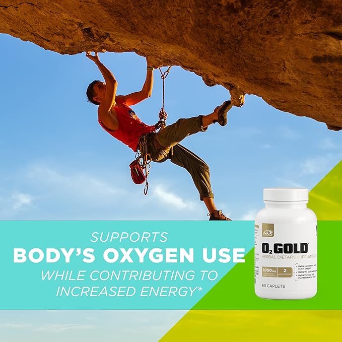 AdvoCare O2 Gold - Blood Oxygen Supplement with Rhodiola Rosea Root & Hydrolyzed Whey Protein - Supports Energy* - 60 Caplets