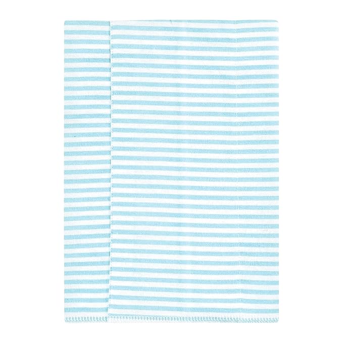 Hudson Baby Unisex Baby Flannel Burp Cloth 7pk, Teal Elephant, One Size