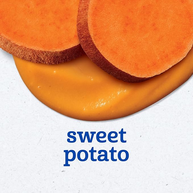 Gerber Stage 2 Baby Food, Sweet Potato Puree Tubs, No Added Salt, No Artificial Colors or Flavors, Baby Puree, 16-Pack