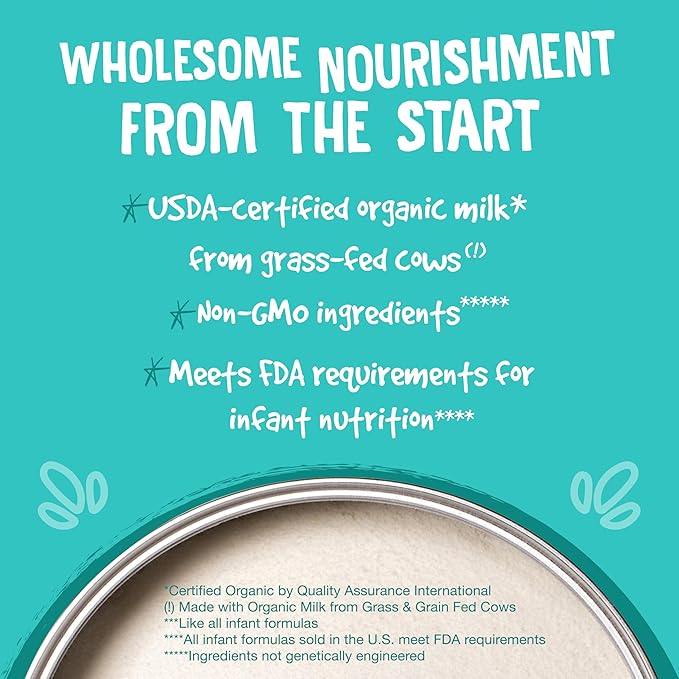 Earth's Best Organic Gentle Infant Formula with Iron Milk Based Powder, 21 Oz