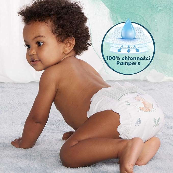 Pampers Pampers Harmony, Size 3, 186 Nappies, 6-10 kg, Soft Skin Protection With 100% Absorption Pampers, Pack 1 Month