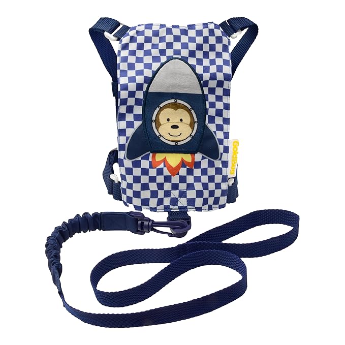 GoldBug Toddler Safety Harness and Bungee Tether - Space Explorer