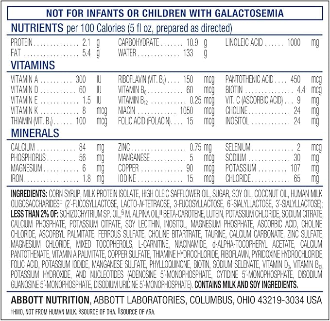 Similac 360 Total Care Sensitive Infant Formula for Fussiness & Gas Due to Lactose Sensitivity, Has 5 HMO Prebiotics, Baby Formula Powder, 34.9-oz Value Can, Pack of 3