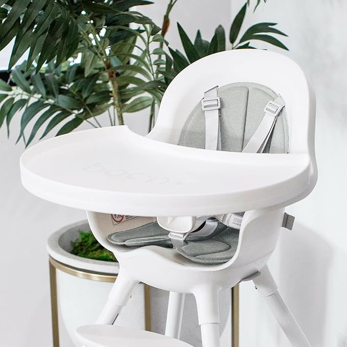 Boon Grub High Chair Cushion - Extra Machine Washable Booster Seat Pad Replacement - for Use with Grub Baby High Chair - Up to 50 Lbs. - Gray