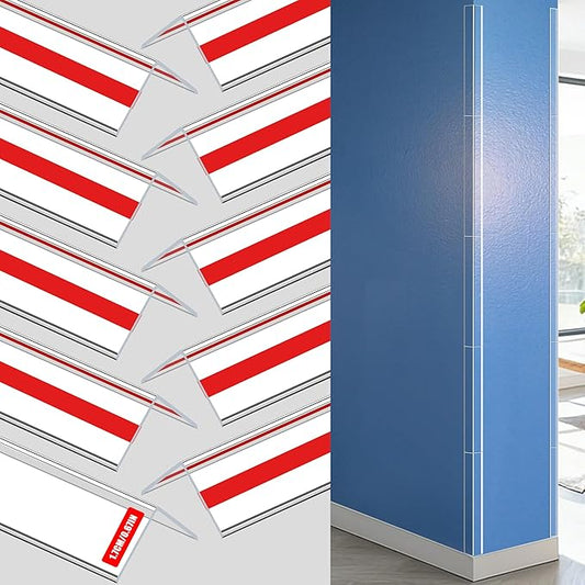 Clear Self-Adhesive Mini Wall Corner Protectors, Cute Corner Guards & Edge Protector for Wall Door Frame Cabinet Baseboard & Door, Table, Stair, Easy to Cut (1.7x40.6cm/0.67x16in)