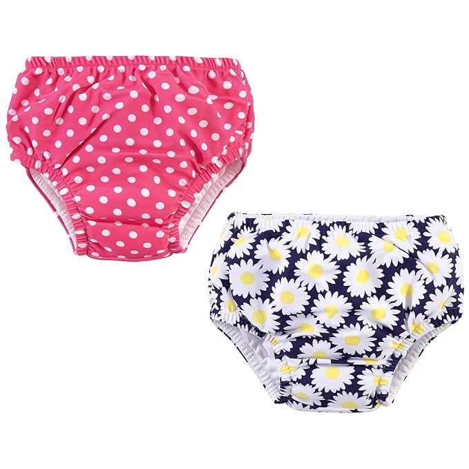 Hudson Baby Unisex Baby Swim Diapers, Daisy, 5 Toddler
