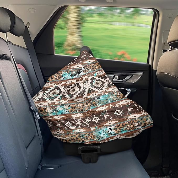 Belidome Western Baby Stuff Tribal Nursing Cover Up for Breastfeeding Breathable Nursing Cover Infants Stroller Canopy Comfy Stretchy