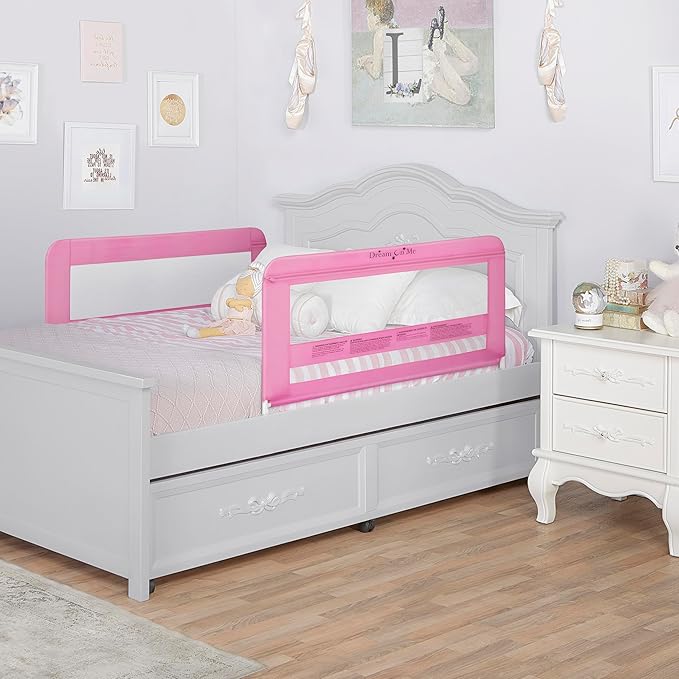 Dream On Me Lilibet Twin/Full/Queen Mesh Safety Bed Rails | Set Double Pack | 23 * 40