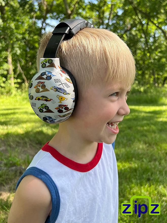 ZIPZ Baby & Toddler Earmuffs - ANSI-Certified Noise Protection, Audiologist-Recommended, Interchangeable Shells (0-4 Yrs)