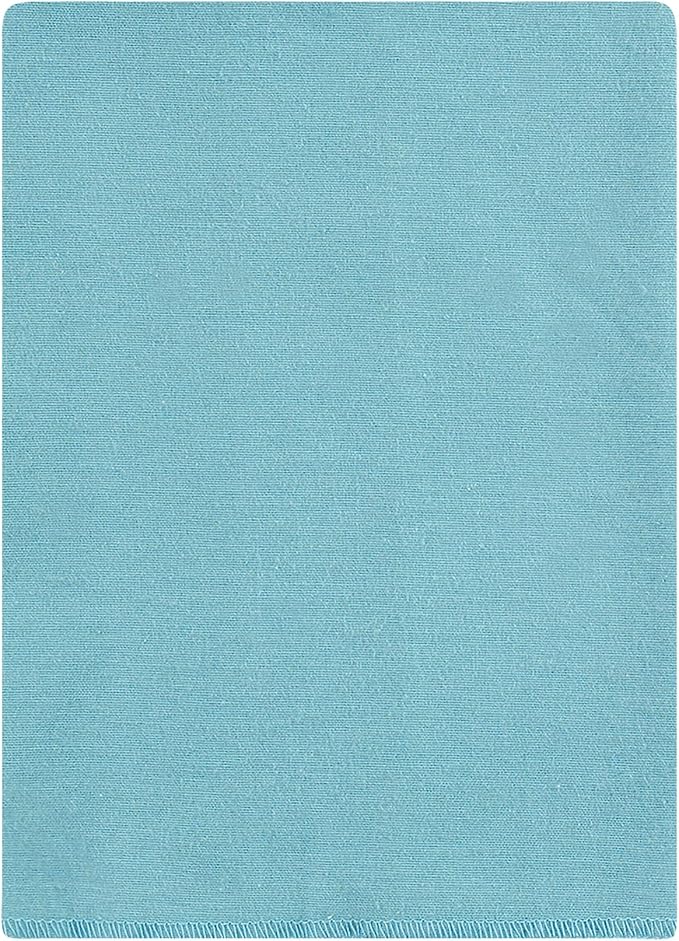 Hudson Baby Unisex Baby Flannel Burp Cloth 12pk, Soft Teal Dino, One Size