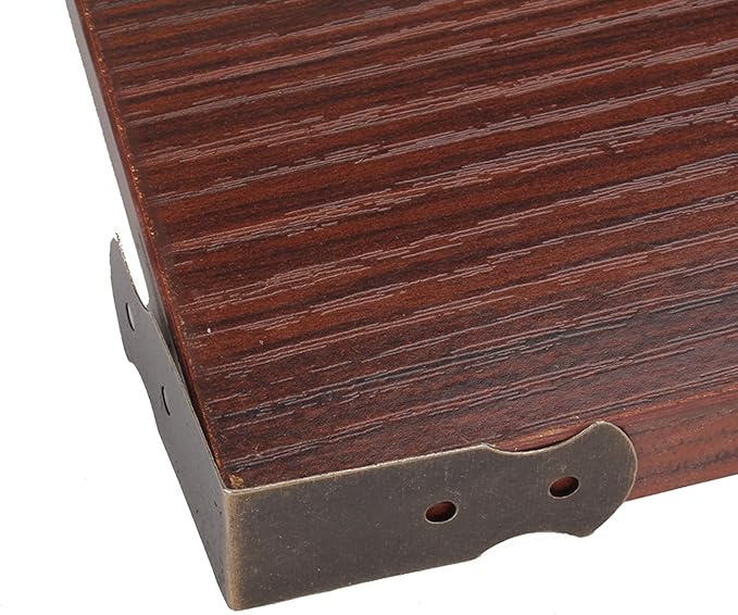 1.57x0.7 Antique Decorative Vintage Box Corner Guards Edge Cover Pack of 20