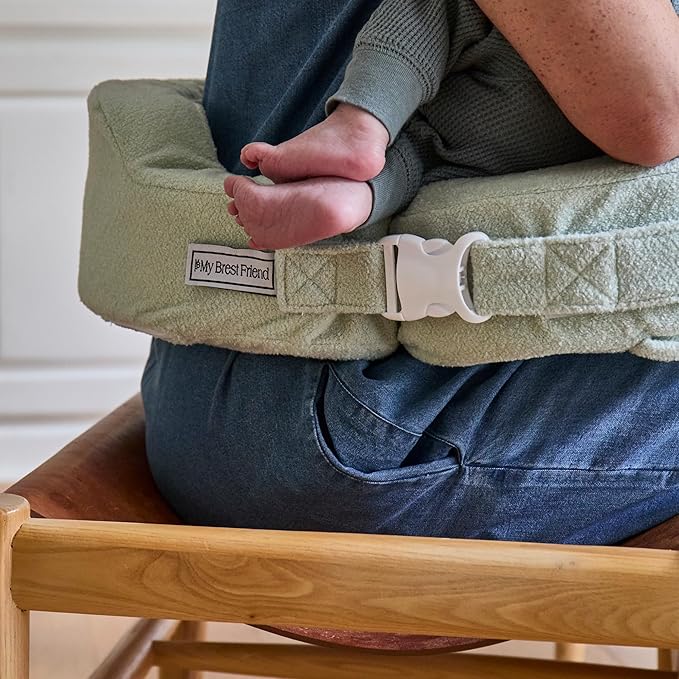 My Brest Friend Deluxe Nursing Pillow Cover - Slipcovers for Baby - Adjustable Fit, Easy Care, Durable - Nursing Pillow Not Included, Spring Green