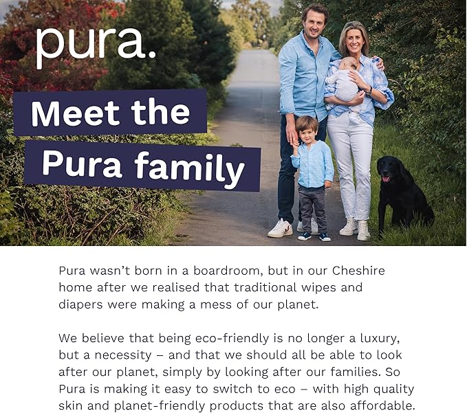 Pura Natural Sensitive Baby Wipes, 99% Water, Unscented & Hypoallergenic, Suitable for Sensitive & Eczema-prone Skin, Hypoallergenic, EWG Verified, 10 Pack of 60 Wet Wipes (600 Diaper Wipes) Bulk Buy