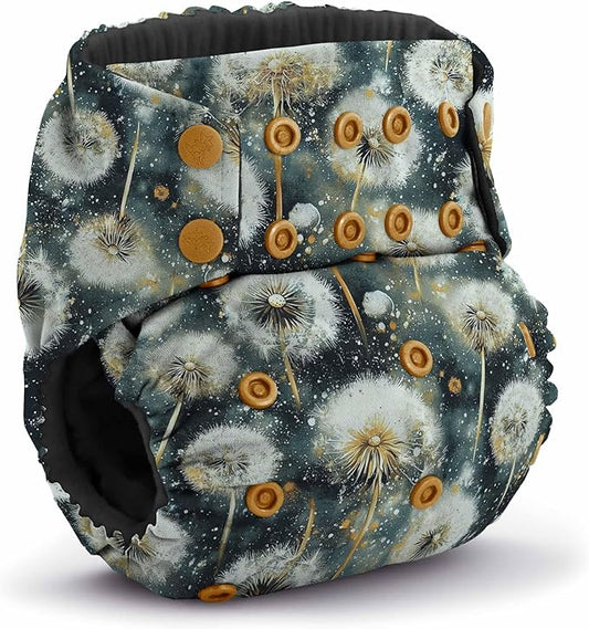 Kanga Care Rumparooz G3 OBV Cloth Diaper Reusable One Size Pocket Diaper with Patented Inner Double Gusset 2 pcs Bamboo Rayon Insert Soaker | Wonderpappus (6-55+ lbs)