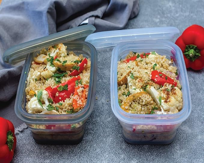Minimal Reusable Silicone Food Storage Containers