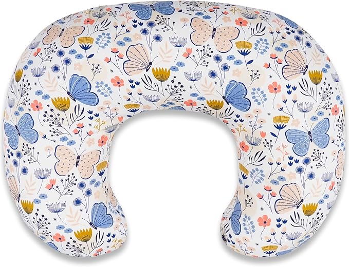 Nursing Pillow – Ergonomic Breastfeeding & Bottle Feeding Support, Standard Size, Breathable with Washable Cover, Hypoallergenic, Ideal for Tummy Time and Sitting Support