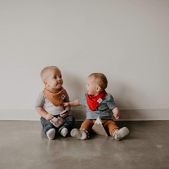 Parker Baby Bandana Drool Bibs for Boys, Girls & Unisex - Soft & Stylish Teething Bibs for Babies