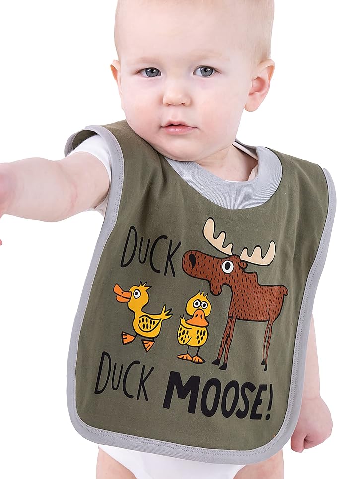 LazyOne Animal-Print Baby Bibs, Cute Baby Shower Gifts