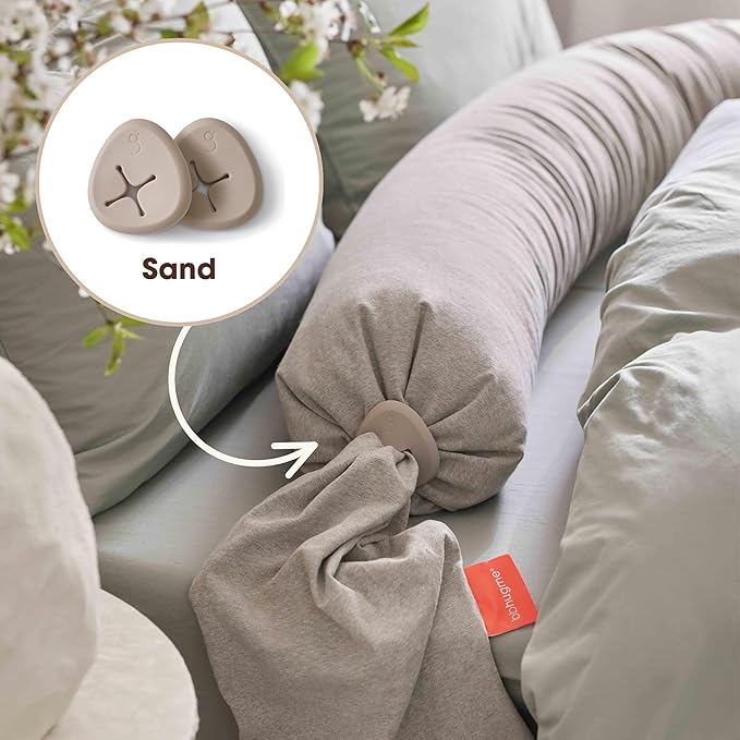 bbhugme Extra Replacement 100% BPA-Free Silicone Pebbles for Pregnancy or Nursing Pillow, Sand