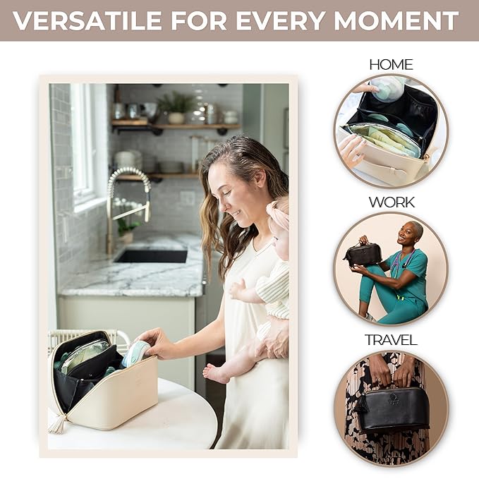 Sonny & Sloane Wearable Breast Pump Bag with Removable Cooler – Clearance Price – Compatible with Wearable Breast Pumps, Portable Pumping Bag with Room for Accessories