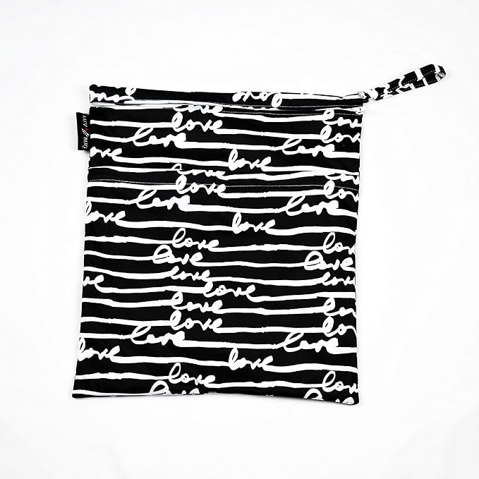 Wet Dry Cloth Diaper Swimsuit Bag, Love