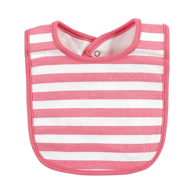 Hudson Baby Unisex Baby Cotton Bibs, Whaley Cute Girl, One Size