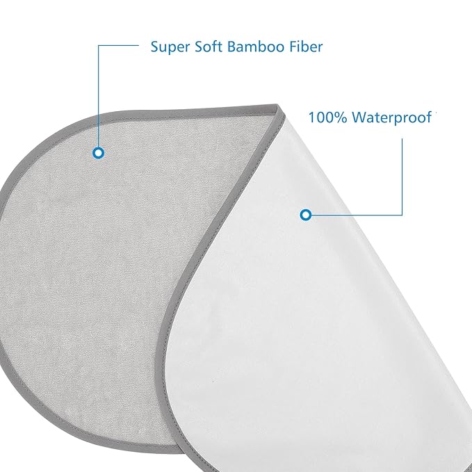 Accmor 3 Pack Waterproof Changing Pad Liners, Reusable Portable Diaper Changing Pad Covers