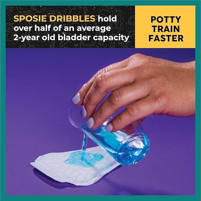 Sposie Diaper Booster Pads 2T-5T & Dribbles - Baby Diaper Pads Inserts & Potty Training Underwear Liners, Bedwetting Underwear for Kids, Pull Up Diapers